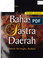 Pembelajaran Bahasa Dan Sastra Daerah Dalam Kerangka Budaya