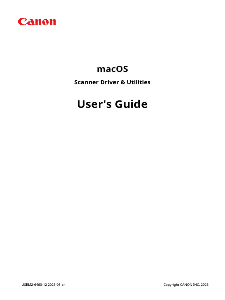 Mac Scan v21514 Ug en PDF Image Scanner Device Driver