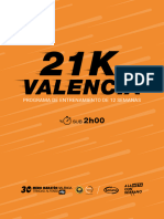 21K VALENCIA - Plan entrenamiento - SUB2h00
