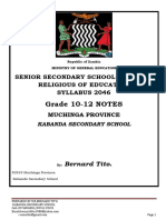 Senior R.E. Syllabus 2046 Grade 10-12 Notes-1