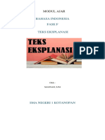 Modul Ajar Teks Eksplanasi