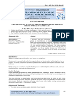 A Descriptive Study To Evaluate Nursing Care Among Patient Admitted in Selected Hospitals of Gandhinagar.