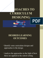 Types of Curriculum Design