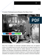 5 Leçons d’Entrepreneuriat Données Par Henry Ford Forbes France