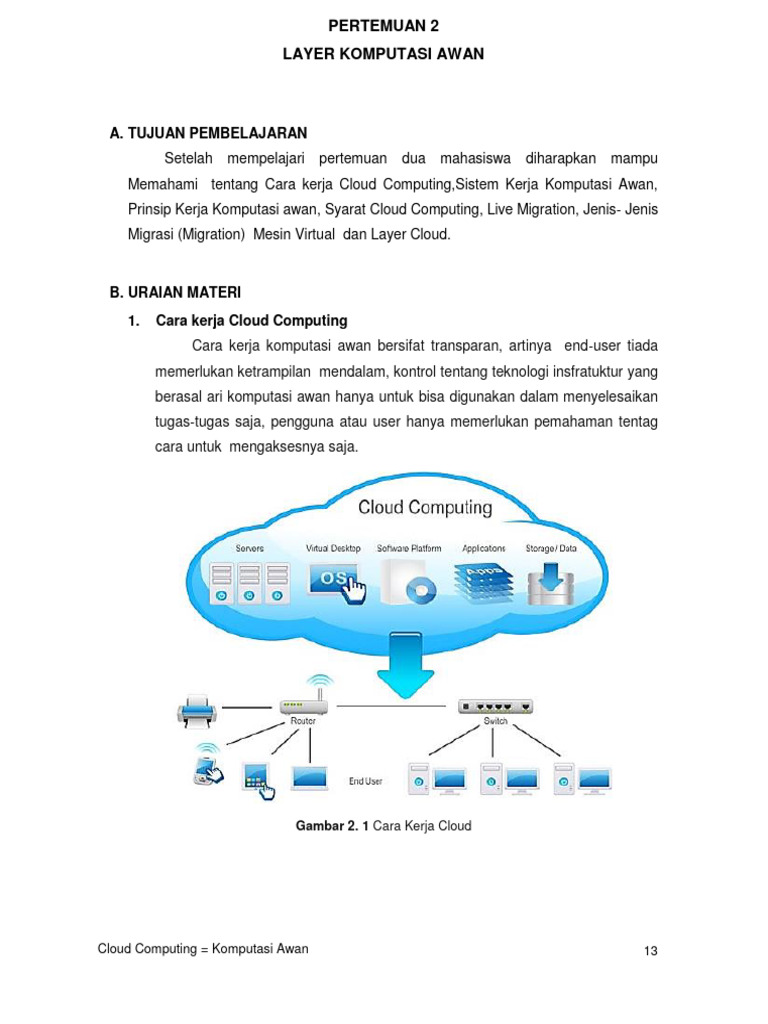 Cara Kerja dan Sistem Cloud Computing | PDF