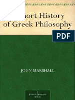 A Short History of Greek Philosophy - John Marshall