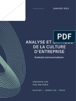 Analyse Et Critique de La Culture D'entreprise Orlly Joel OLELA M1 INSEEC GE Paris