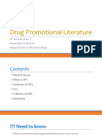 Drug Promotional Literature