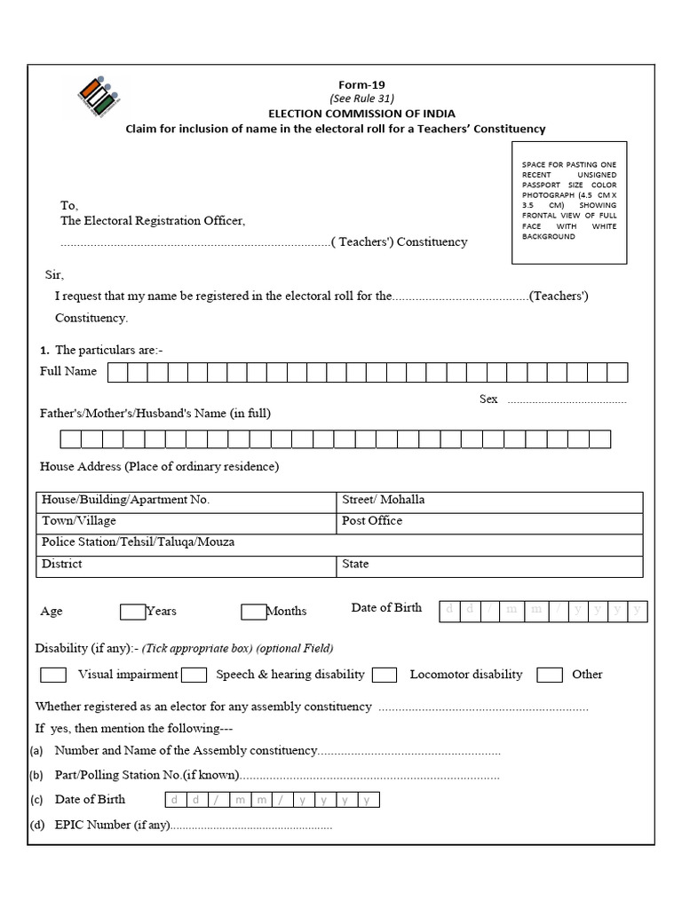 Form-19 English | PDF | Government | Justice