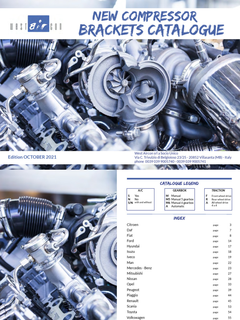 ENG New Compressor Brackets Catalogue OCT 2021 | PDF | Belt (Mechanical ...