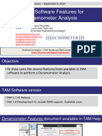 TAM Software - Features For Dynamometer Analysis