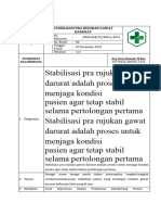 Sop Stabilisasi Pra Rujukan Gawat Darurat