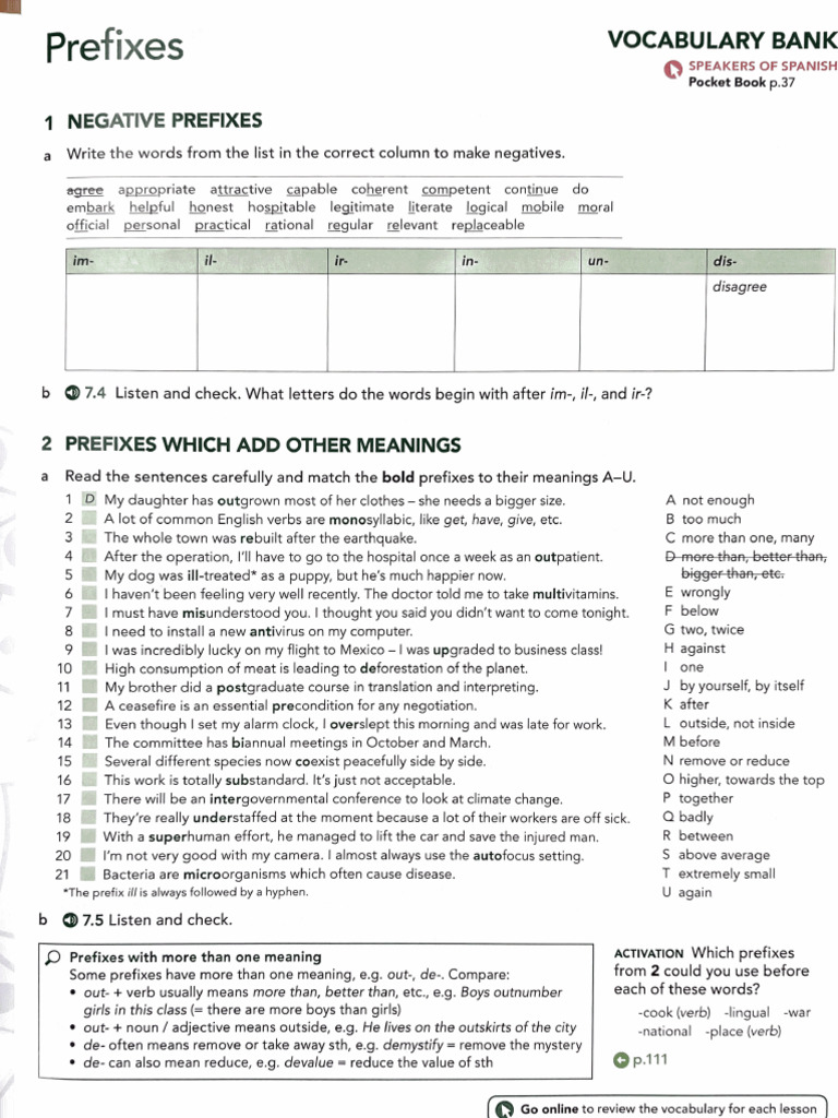 Prefixes | PDF