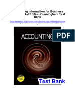Accounting Information For Business Decisions 1st Edition Cunningham Test Bank