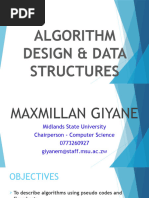 Algorithm Design & Data Structures