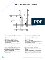 PDF Economics Crossword