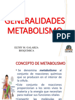 04 GENERALIDADES METABOLISmo Bioquimica