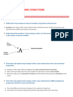 Chapter 1 - Atomic Structure