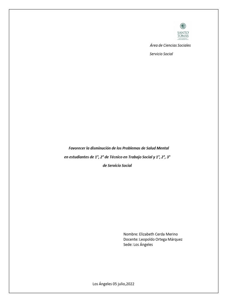 Formulacion de Proyectos Sociales, Elizabeth Cerda | PDF | Trabajo ...