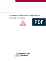 Thermo-Calc Console Mode Example Macros