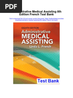 Administrative Medical Assisting 8th Edition French Test Bank
