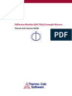 Diffusion Module (DICTRA) Console Mode Example Macros