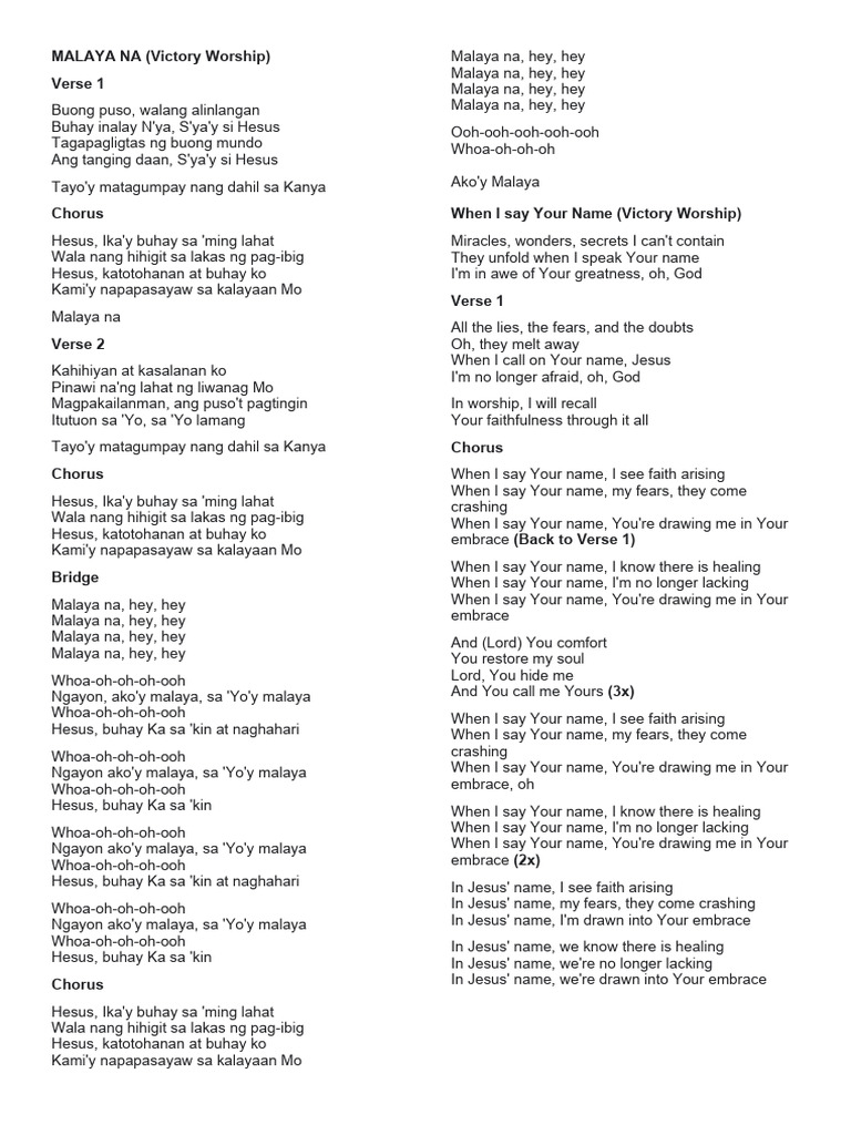 Malaya Na | Download Free PDF | Prayer | Jesus