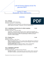 Programme de La Licence BCP