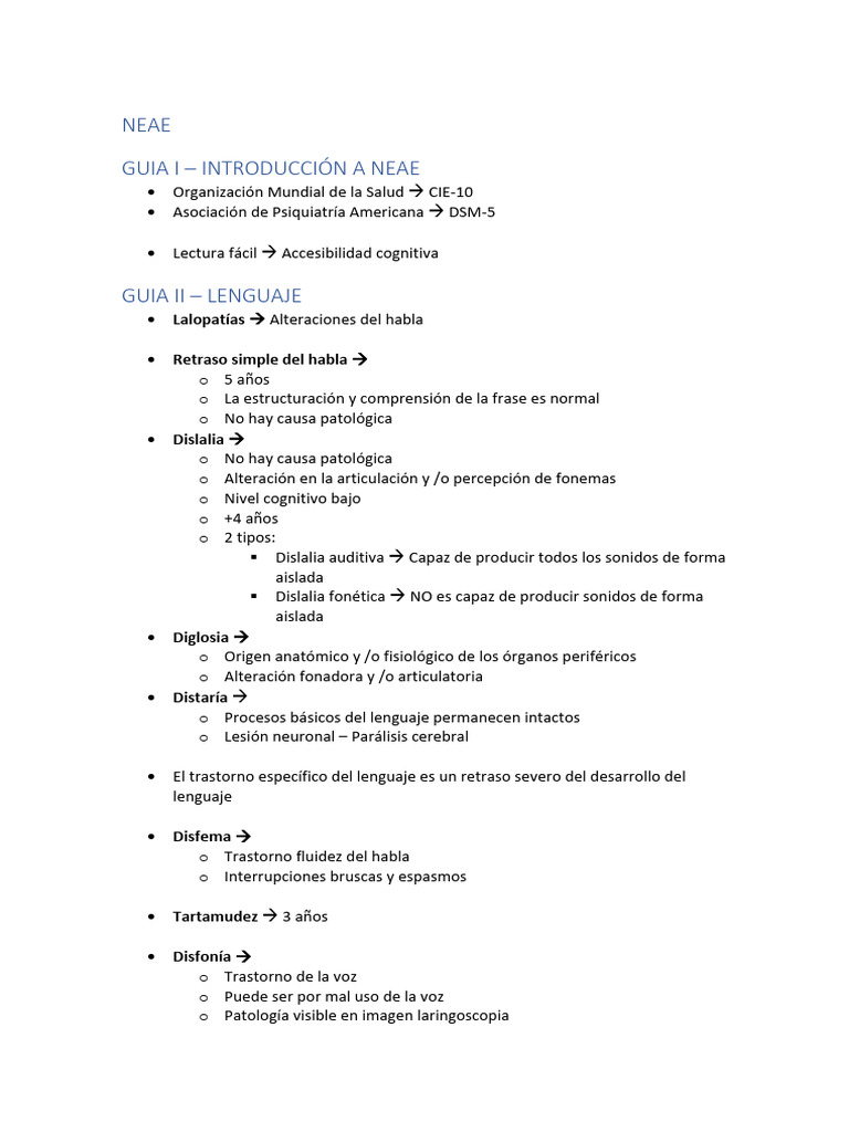 Neae - Test | PDF | Discapacidad intelectual | Espectro autista