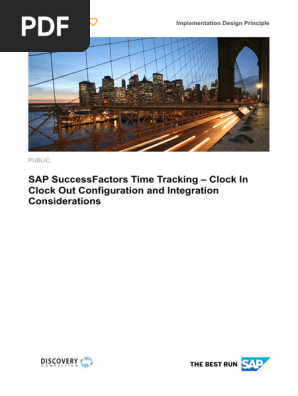 SAP SF Time Tracking Clock in Clock Out Configuration and Integration Considerations
