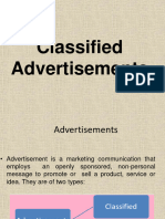 Classified Advertisements