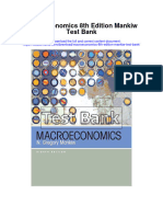 Macroeconomics 8th Edition Mankiw Test Bank