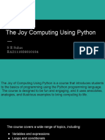 Joy of Computing