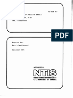 AD-A008 987 Rotary Swaging of Precision Barrels A. L. Hoffmanner, Et Al TRW, Incorporated