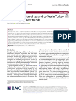 The Consumption of Tea and Coffee in Turkey and em