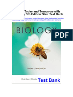 Biology Today and Tomorrow With Physiology 5th Edition Starr Test Bank