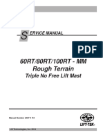 60RT/80RT/100RT - MM Rough Terrain: Triple No Free Lift Mast