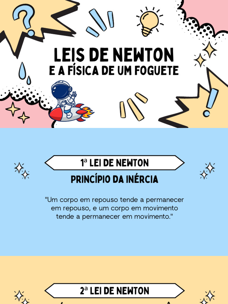 Mapa Mental das Leis de Newton e Foguetes | PDF