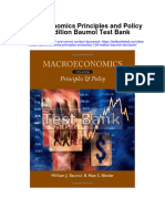 Macroeconomics Principles and Policy 12th Edition Baumol Test Bank