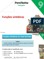 9º Ano - Funções Sintáticas