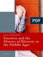 Emotion and The History of Rhetoric in The Middle Ages Oxford Studies in Medieval Literature and Culture