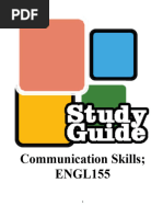 New Study Guide Communications Skills Fall 2024