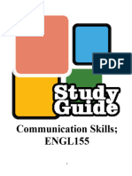 New Study Guide Communications Skills Fall 2024