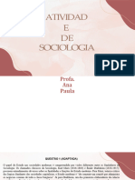 Atividade de Sociologia Formativa Gabaritada - 3º Anos