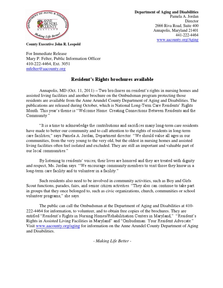 Residents Rights 10-11-2011 | PDF