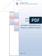 Nacionalni Kurikulum Za Rani I Predškolski Odgoj I Obrazovanje