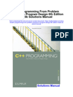 C Programming From Problem Analysis To Program Design 6th Edition Malik Solutions Manual