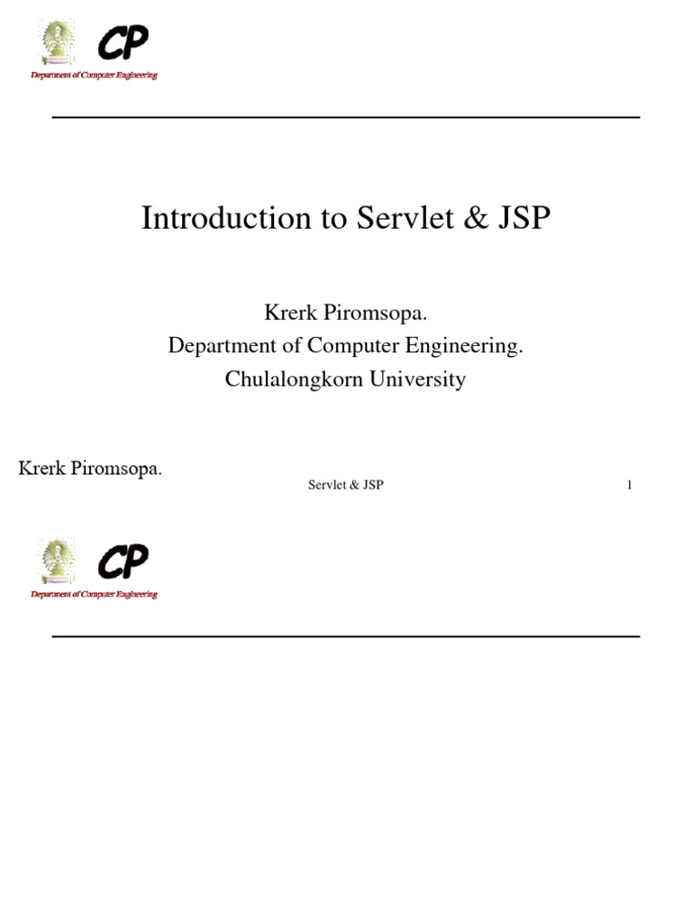 JSP Servlet | PDF | Java (Programming Language) | Computer Engineering