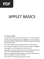 Applet Basics Applet Basics Applet Basics