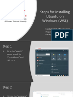 Steps For Installing Ubuntu WSL